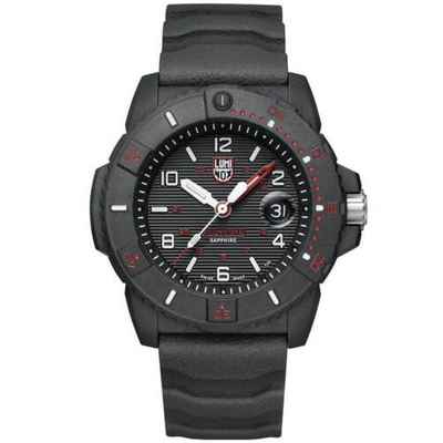 Pre-owned Luminox Men's Watch Navy Seal Swiss Quartz Rotating Bezel Black Dial Strap 3615