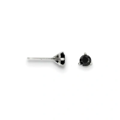 Pre-owned Goldia 14k .75ct Black Diamond Stud Earrings