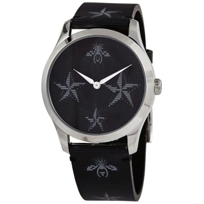Pre-owned Gucci Ya1264105 Women's G-timeless Black Dial Quartz Watch