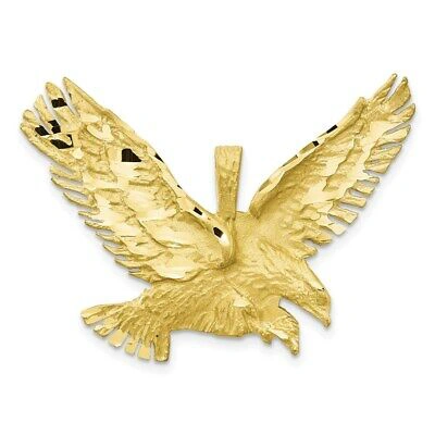 Pre-owned Superdealsforeverything Real 10kt Yellow Gold Eagle Charm