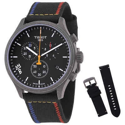 Pre-owned Tissot Chrono Xl Chronograph Quartz Black Dial Men's Watch T116.617.37.051.02