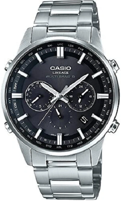 Pre-owned Casio Liw-m700d-1ajf Lineage Multiband 6 Solar Radio Men's Watch F/s