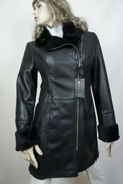 Pre-owned Victoria Cognac Women Genuine Sheepskin Shearling Leather Coat Jacket Oversized Xs-6xl In Brown