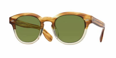 Pre-owned Oliver Peoples 0ov5413su Cary Grant Sun 167452 Honey Vsb Sunglasses In Green
