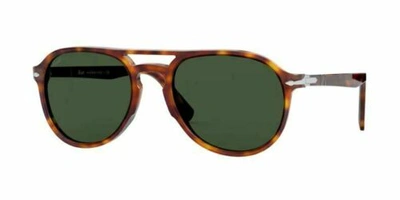 Pre-owned Persol 0po3235s 24/31 Havana/green Sunglasses