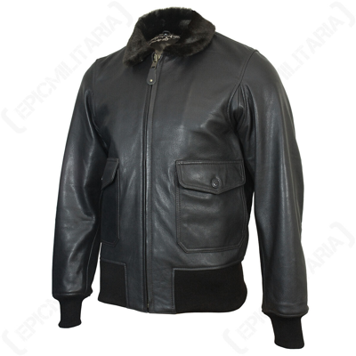 Pre-owned Reproduction American Ww2  Navy & Marine Corps Us G1 Leather Jacket - All Sizes In Blue