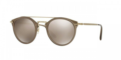 Pre-owned Oliver Peoples Ov 5349 S 14736g Remick Taupe/ Gold Mirror Sunglasses