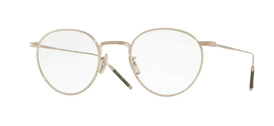 Pre-owned Oliver Peoples 0ov 1274t Tk-1 Brushed Silver 5254titanium Unisex Eyeglasses In Clear
