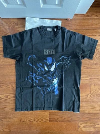 Pre-owned Kith Large L Spiderman Black Suit Vintage Tee T