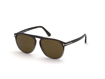 Pre-owned Tom Ford Sunglasses Ft0835 Jasper-02 55j Havana Brown Man