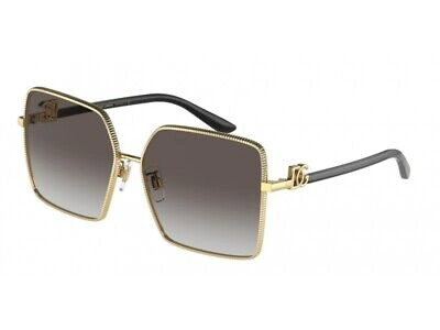 Pre-owned Dolce & Gabbana Sunglasses Dg2279 02/8g Gold Gray / Black Woman