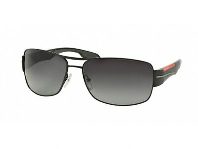 Pre-owned Prada Linea Rossa Sunglasses Ps 53ns 7ax5w1 Black Man In Gray
