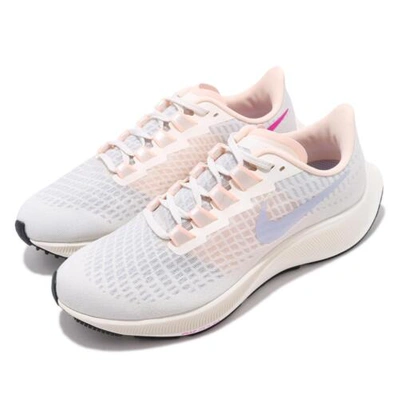 Pre-owned Nike Wmns Air Zoom Pegasus 37 Pale Ivory Pink Women Running Shoes Bq9647-102 In White
