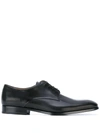 Giorgio Armani Classic Derby Shoes In Black