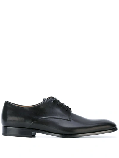 Giorgio Armani Classic Derby Shoes In Black