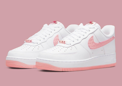 Pre-owned Nike Air Force '07 Low Shoes White Pink 