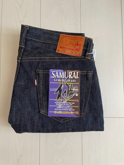 Pre-owned Samurai Jeans S710xx 19oz Kiwami Slim Straight Tapered Selvedge Denim Indigo In Blue