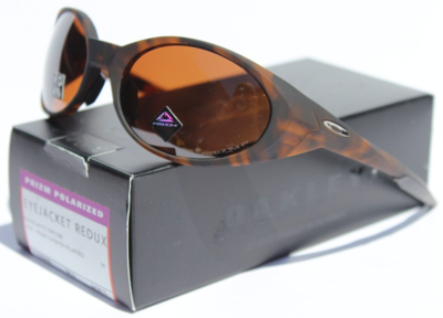 Pre-owned Oakley Eyejacket Redux Polarized Sunglasses Matte Tortoise/prizm Tungsten Oo9438 In Brown