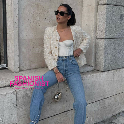 Pre-owned Zara Woman Ss22 Sequin Jacket Embroidery Cream 2424/156