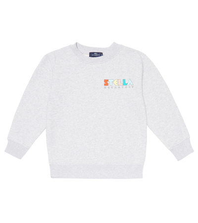 Stella Mccartney Kids' X Disney Cotton Jersey Sweatshirt In Grey