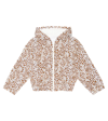 Monnalisa Leopard-print Jersey Zip-up Hoodie In Maculato
