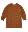 The New Society Federica Leopard-print Cotton Dress In Caramel Leo Print