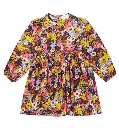 Paade Mode Kids' Floral Pleated Dress In Marchesi Multi