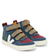 VEJA V-10 MID SUEDE SNEAKERS