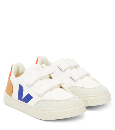 Veja Kids' Small V-12 Chromefree Leather In White