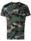 VALENTINO Rockstud camouflage T-shirt,HANDWASH