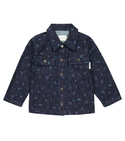 The New Society Kids' Cosmos印花牛仔夹克 In Cosmos Print