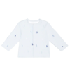POLO RALPH LAUREN BABY EMBROIDERED COTTON JERSEY CARDIGAN