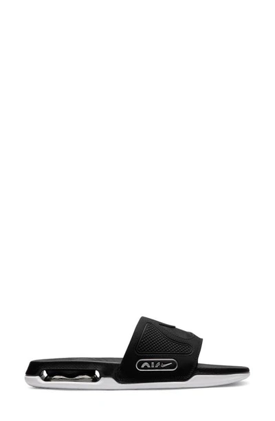 Nike Men's Air Max Cirro Slides In Black/black/metallic Silver/white