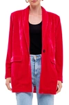 Endless Rose Velvet Blazer In Fuchsia