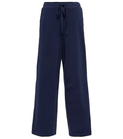 The Upside Escapade Avalon Mid-rise Trackpants In Navy