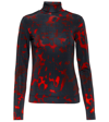 DRIES VAN NOTEN PRINTED TURTLENECK TOP