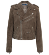 Polo Ralph Lauren Asymmetric Zip-fastening Biker Jacket In Charcoal