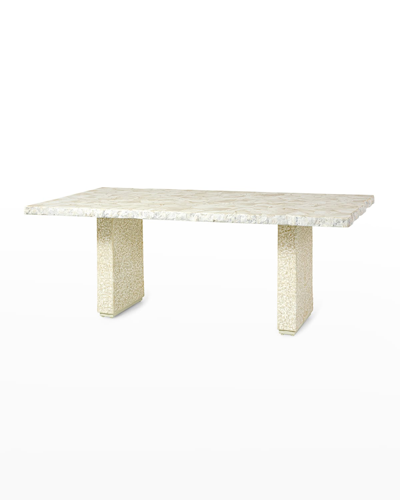 Palecek Gramercy Fossilized Clam Dining Table