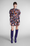 Iro Mini Dress Merera Print In Black