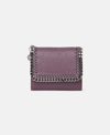 Stella Mccartney Small Falabella Flap Wallet In Amethyst