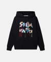 Stella Mccartney Oversized Logo-collage Hoodie In Black