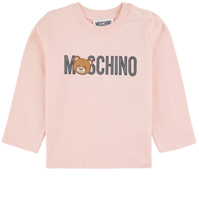 Moschino Kid-teen Graphic T-shirt Pink