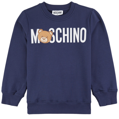 Moschino Kid-teen Graphic Sweatshirt Navy