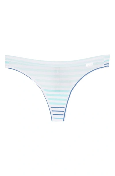 Dkny Stretch Modal Thong In Fresh Stripe