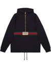 GUCCI WEB STRIPE LOGO HOODIE - WOMEN'S - COTTON,644656XJC3W17349464