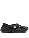 Maison Margiela X Reebok Black Croafer Slip-on Rubber Sneakers In Black