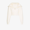JACQUEMUS NEUTRAL LA MAILLE RISOUL CROPPED WOOL SWEATER,213KN501208618037558