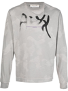 Alyx Grey Meaningful Connection Long Sleeved Cotton T-shirt In Grey