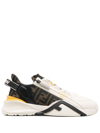 Fendi Flow Sneaker With Distinctive Monogram Accents In Neutrals