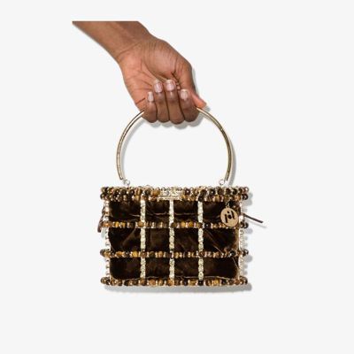 Rosantica Brown Holli Diletta Embellished Mini Bag